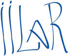 Logo de l'International Institute of La RACHE, le texte ILLAR en bleu sur fond blanc