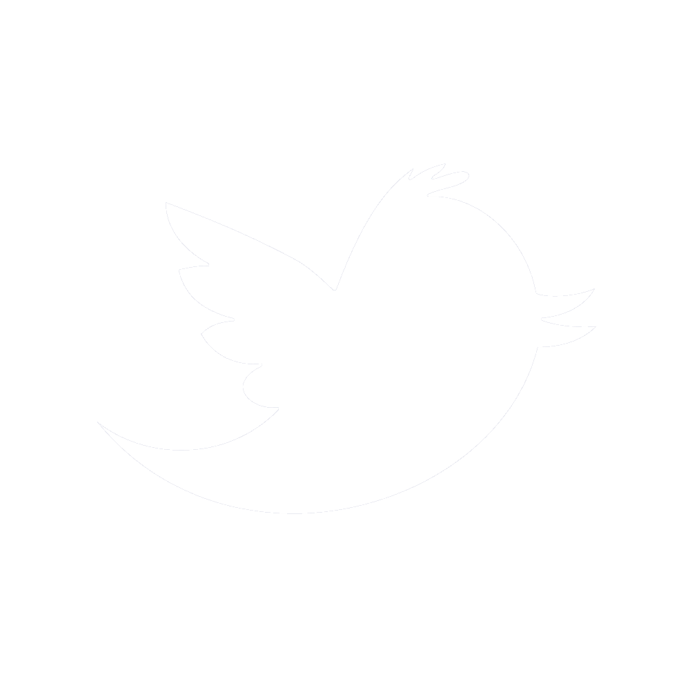 Icône du logo de Twitter, un oiseau noir sur une pastille blanche